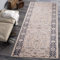 Carpeto Rugs Blumen Teppich Läufer Flur - Orientalisch Teppichläufer - Kurzflor, Weich - Flurläufer für Wohnzimmer, Schlafzimmer - Teppiche - Meterware - Beige 1-90 x 400 cm