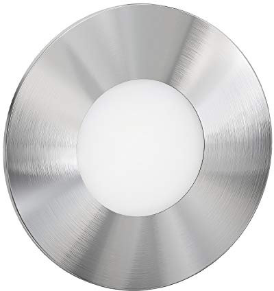 ledscom.de LED Treppenlicht/Wandeinbauleuchte FEX für innen und außen, rund, edelstahl, 85mm Ø, kaltweiß