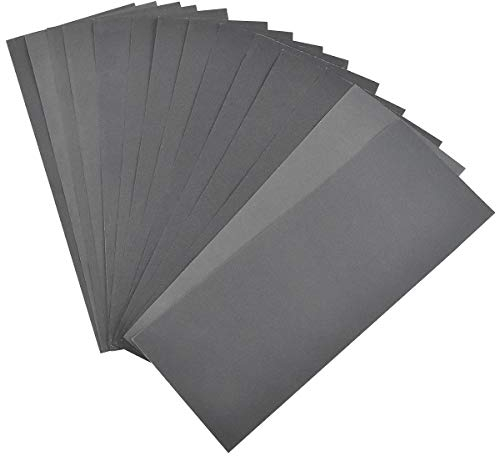 Schleifpapier Set für Metall und Holz Handschleifer-Set Schleifpapier für Auto, Holzmöbel, Kunsthandwerk, Glas, Nassschleifpapier Set-Körnung 400/600/800/1000/1200/1500/2000,Trocken und Nass Verwenden