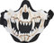 JOYASUS Demi-masque tactique respirant en acier Airsoft avec tête de mort pour tir, paintball, chasse, Halloween, fête costumée