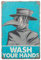 Yiruhe Cartel de lata vintage de Doctor Plague Wash Your Hands de 8x12 pulgadas, baño o regalos, decoración única para recordar lavarse las manos y mantener higiénico (02)