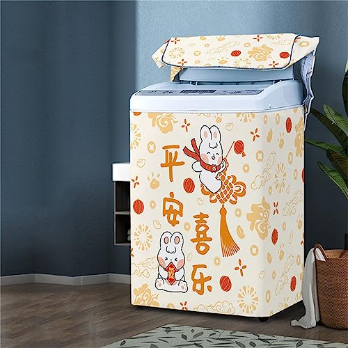 Odot Funda Lavadora de Carga Superior Funda, Lavadora Exterior Impermeable con Cremallera para Lavadora y Secadora de Carga Superior (XL Capacidad 8,5-12kg,H)