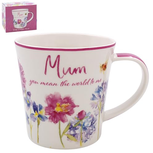 Lesser & Pavey Happy Mothers Day Gift Coffee Mug | Ceramic Coffee Mugs for Home or Work | Beautiful Happy Mothers Day Mug | Best Mum Mug for Tea and Coffee
