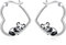 YFN Panda Ohrringe Sterling Silber Tier Herz Creolen Baumeln Tropfen Niedlichen Panda Schmuck Geschenke für Damen Mädchen