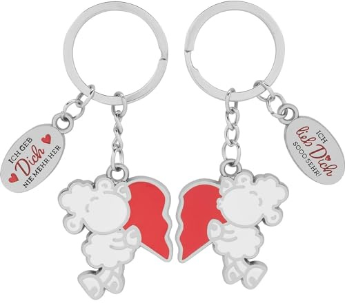 Sheepworld Anhänger-Set für zwei mit Motiv | Geschenkset bestehend aus zwei Schlüsselanhängern, mehrfarbig | Geschenk für Paare, für zwei