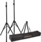 Coppia di Supporti per Casse Acustiche | MusicalStore2005 Set 2 Supporti Treppiede per Diffusori con Borsa – Regolabili in Altezza 120-180 cm, Struttura in Acciao Robusta e Borsa in Nylon Resistente