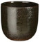 MICA Decorations Enzo Pot de fleurs, 17 x 17 x 16 cm, terre cuite, vert foncé
