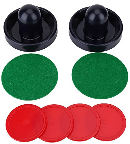 Air Hockey Puck och Pusher, Plast Lättvikts Goaltender Ishockey Pucker Puck Set Bordsspel Air Hockey Puck Air Hockey