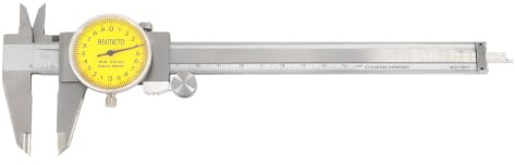 ASIMETO Uhren-Messschieber 300 mm – Ablesung 0,01 mm, Edelstahl-Gehäuse | DIN 862, komplett rostfrei, robuste Bauweise, Ablesung über Messuhr, im Kunststoffetui
