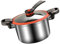 GLEAVI Pentola Bassa Pressione Inossidabile e Veloce Design Non Stick per Pulizia Semplice per per Amanti