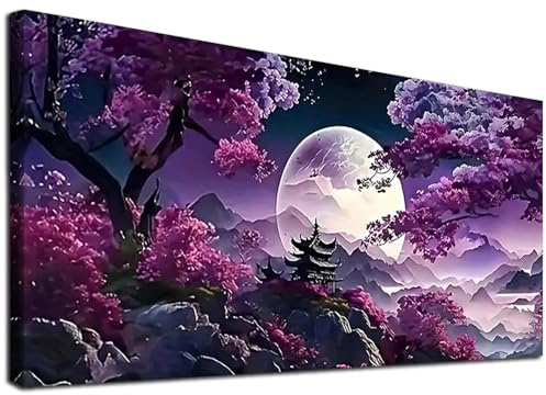 YALKIN 5D Diamond Painting Erwachsene Kinder Großes XXL 40x70cm Diamant Painting Bilder Diamond Art Erwachsene Full DIY Diamant Kunst Malerei Stickerei Set Kreuzstich Bilder Home Wand Dekor