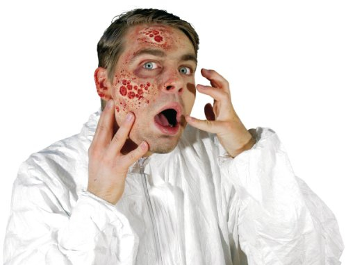 Strahlenbrand - Latex-Applikation mit Hautkleber - Special-Effect Kostüm-Zubehör - Make-Up für Halloween, Karneval & Horror-Party