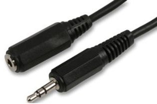 3m 3.5mm AUX Headphone Extension Cable/Lead - Plug to Socket Male/Female iPod/MP3 - Loops