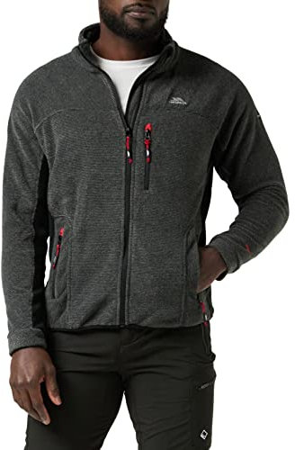 Trespass Mens Jynx Full Zip Fleece Jacket (XS) (Black)