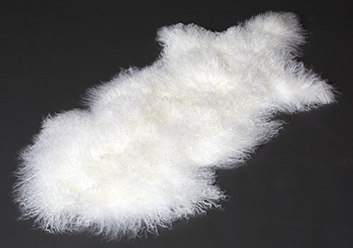 Reissner Lammfelle Naturform Tibetlammfell TP2 100x55cm Farbe naturweiß JAY01