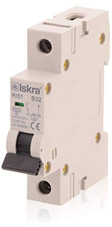 Sicherungsautomat Leitungsschutzschalter MCB Eco-Line, 32A, Typ B, 1-polig, 230/400V, bietet effektiven Schutz, 5 Stück