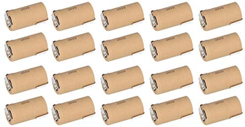 20x Sub C Akku Zelle 3000mAh / 1,2V / NIMH mit Z-Lötfahne - Hochleistungs- Markenzelle in Industriequalität AKKUman Set