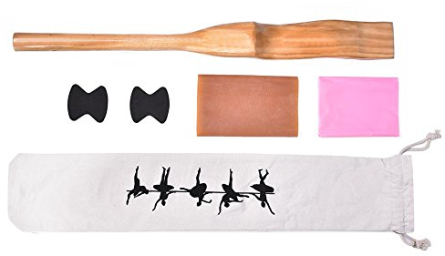 Ballett Fuß Stretcher, Ballett Stretch Werkzeug aus Kiefernholz mit elastischem Band für Ballett, Tanz, Yoga,Geeignet für 30-45 (EU Schuhgröße)
