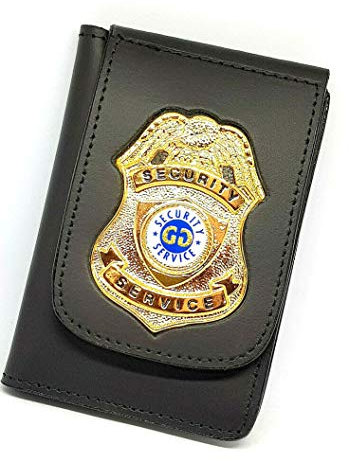 Portadocumentos militar cartera porta placa portatarjetas guardia jurado seguridad cartera porta folio, Negro