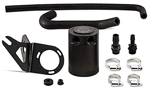 Mishimoto MMBCC-STNGR-18PBE Baffled Oil Catch Can PCV Side Compatible With Kia Stinger GT 2018+ Black