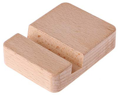 KINTRADE Dock de Support en Bois pour téléphone Portable de Bureau Portable pour Smartphone iPhone iPad Mini