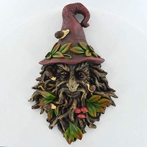 Fiesta Studios Tree Ent - Radagust Wizard Plaque Fantasy Face Garden Decor Home Ornament H26.5cm