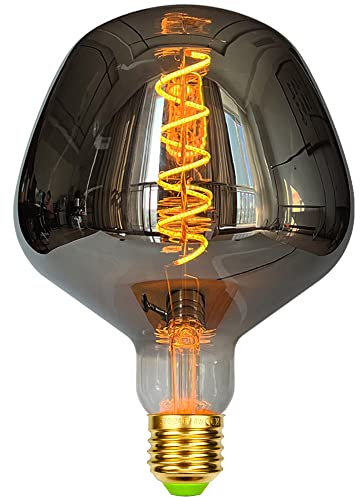 TIANFAN Vintage LED-Lampen 4W G125 Außerirdischer Rauch dimmbar unregelmäßig geformte 220 / 240V Edison Schraube E27 Basis Spezialität dekorative antike Glühbirne
