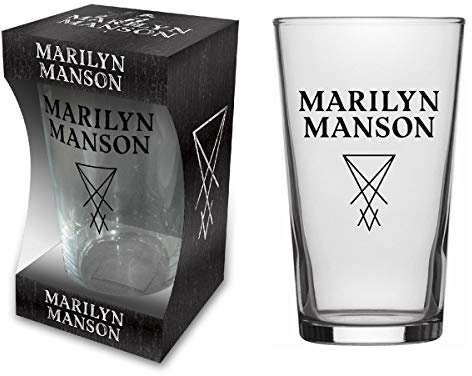 Marilyn Manson Logo Bierglas (rz)