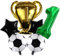 DIWULI Fussball Geburtstag 1 Jahr - Fussball Luftballons