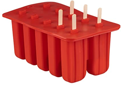 Sareva Heladera - 10 Helados - Rojo - Silicona