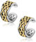 Ear Cuffs 925 Sterling Silver Ear Cuffs Earrings Goth Celtic Knot Adjustable No Piercing Ear Cuffs Wide Ear Lobe Cuff Viking Ear Cuff For Women Men