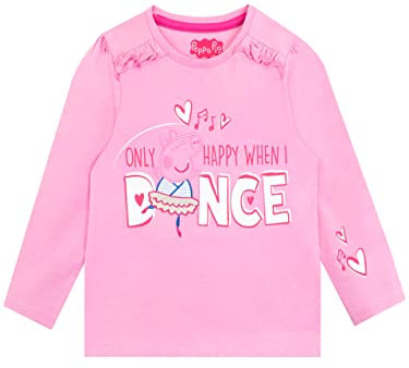 Peppa Pig Girls Long Sleeve Top Pink 3-4 Years
