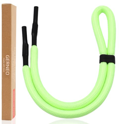 GERNEO® – ORIGINAL Olympia III – schwimmfähiges Sport Brillenband Neopren – leuchtet im Dunkeln – gelb (Bright Yellow) verstellbar mit Kabelzug – wasserfestes Sportbrillenband fester Halt Wassersport