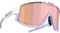 Bliz Fusion Pastel Collection Sportbrille, Lila, Wraparound, weiß, Outdoor-Lifestyle, Modern, Kunststoffrahmen, Vollrand, Polycarbonat und Kunststoff, Sicherheitsbrille für Outdoor-Aktivitäten