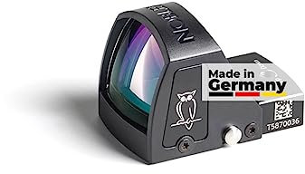 NOBLEX - NV 1x30 OS Reflex Visier (25 x 20mm) für alle Waffen, 3.5 MOA red dot Visier, Vergrößertes Reflexvisier mit Einstellbarer Leuchtpunkt Intensität, Rotpunktvisier parallaxefrei auf 40m