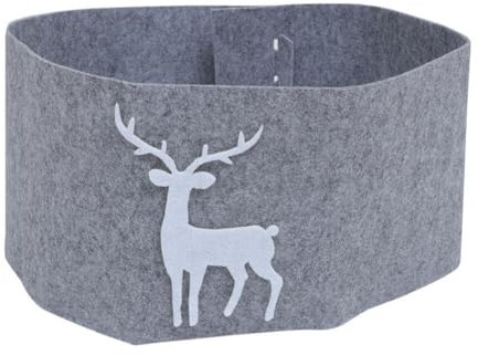 PRETYZOOM Gonna Per Albero Di Natale A Forma Di Decorazione Creativa Per Albero Di Natale in Pp in Cotone E Neve 150 Cm Decorazione Natalizia