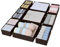 DIMJ Foldable Drawer Organisers for Clothing - 12 Pack Underwear Organiser for Closet,Wardrobe Storage Cubes Organiser Dividers for Bras, Socks, Underwear,Ties,Scarves,Bedroom,Kitchen,Nursery(Brown)