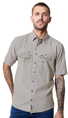 CASAMODA Freizeithemd Kurzarm gestreift Casual Fit