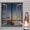 Fliegengitter für Dachfenster 140 x 114 cm Insektenschutzgitter Kein Stanzen Erforderlich Easy Install Magnetvorhang für Balkontür Terrassentür, Schwarz