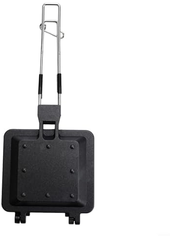 ZAMETTER Outdoor Camping Faltbare Tragbare Sandwich Japan-Toast Doppelseitige Bratpfanne Brot-Clip Antihaftbeschichtung Backform Aluminiumlegierung