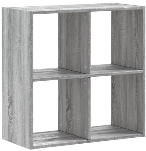 vidaXL Bücherregal Grau Sonoma 68,5x32x68,5 cm Holzwerkstoff