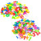 LQIOACU 260 Stück Buchstaben Aufkleber, Klebebuchstaben, Buchstaben zum Aufkleben, Wiederverwendbare Sticker, Sticker Buchstaben, Moosgummi Selbstklebend, Ziffern + Buchstaben