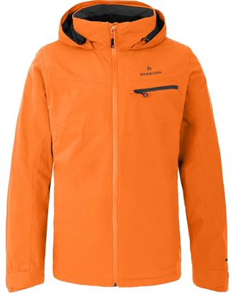 Bergson TALLMOS | Herren Regenjacke, Netzfutter, 20000 mm Wassersäule, Persimmon orange [513], 54 - Herren
