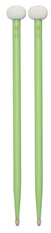 Solinder Baquetas de doble cara, 2 unidades, Mallet para tambor lateral, palillos de fieltro y puntas de arce para tocar el tambor, juego de batería Kettledrum