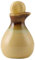 Generic Bouteille d'huile raffinée, flacon compte-gouttes en céramique, distributeur d'huile essentielle, article cadeau (jaune, 5,6 x 5,6 x 9 cm)
