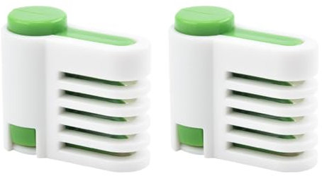2PCS DIY Cake Slicer, Stratification Auxiliary, Bread Slice, Toast Cut, 5 Layers Leveler Slicer, Kitchen Fixator Tool (2, Green),Cake leveller, Cake Cutter leveller