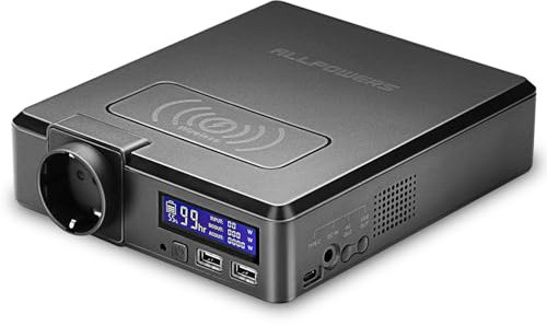 ALLPOWERS S200 Station éLectrique Portable 200W 154Wh Chargement Sans Fil Generateur Electrique Portable pour Le Camping, TéLéPhones Portables, Ordinateurs Portables, Voyages, Camping-Cars, Urgences