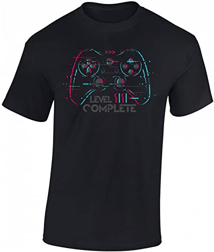 Baddery Jungen Gamer T-Shirt zum Geburtstag - Verschiedene Jahreszahlen | Gaming Geburtstagsshirt für Kinder und Teenager