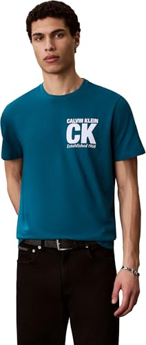 Calvin Klein Herren Ss 30s Whsl Sp Ck Corner Graphic Lv04re819g Graphic Tees (1er Pack)