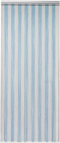 JF HOME BLISS Aluminium Chain Curtain 90 x 210cm Metal Door Fly Screens Insect Control Curtain for Doorways